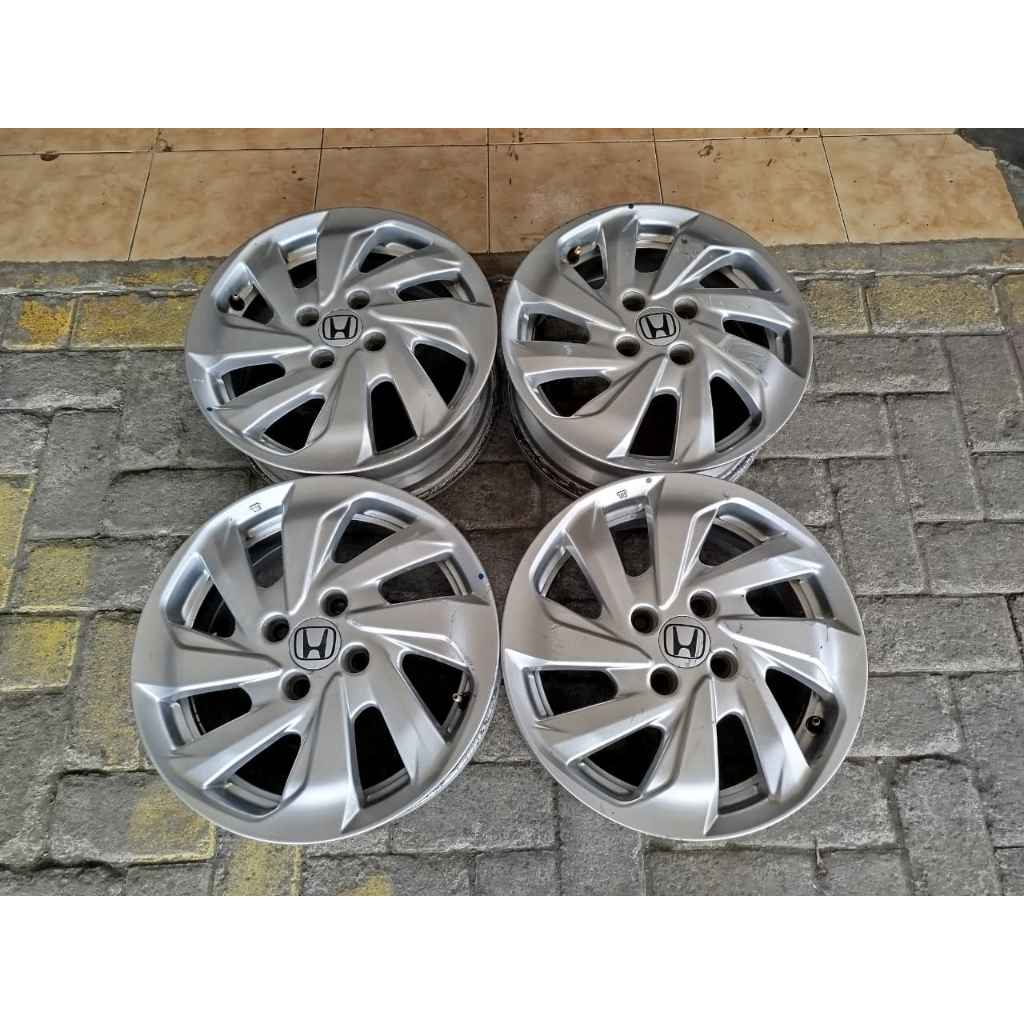 VELG MOBIL ORIGINAL HONDA MOBILIO R15 PCD 4X100 SILVER OEM