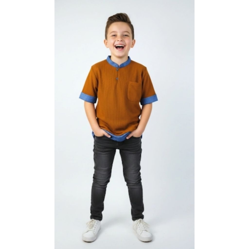 KOKO ANAK KNIT || BAJU MUSLIM ANAK || KOKO WAFFLE