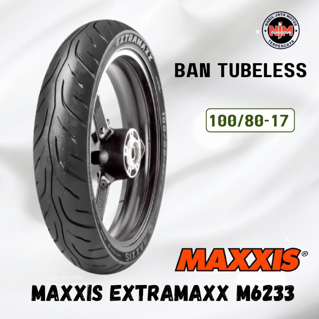 Ban Maxxis Extramaxx 100 80 Ring 17 Tubeless Free Pentil CBR CB150R