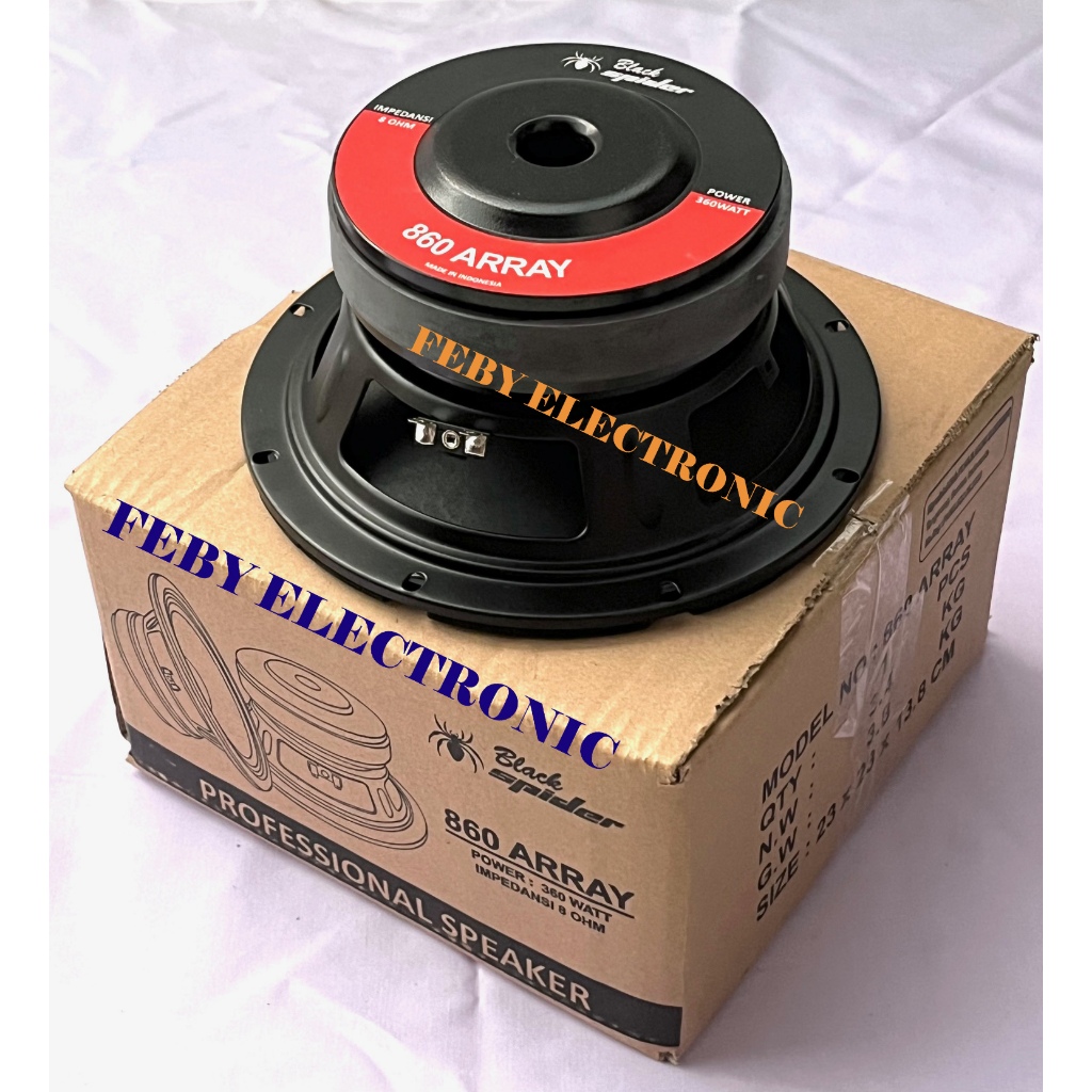 Speaker Line Array 8 inch Black Spider 860 Array 8 in 360 WATT 8 OHM