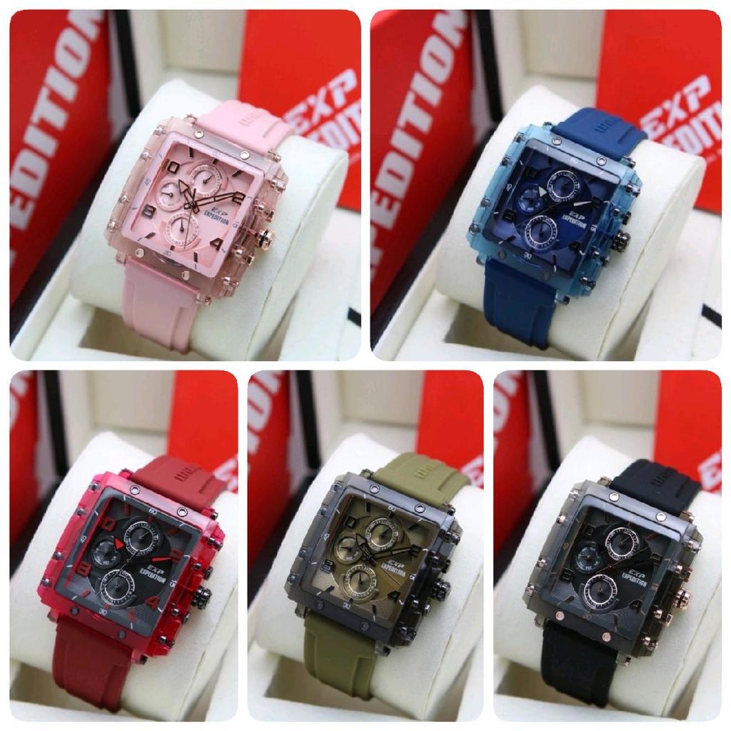 EXPEDITION 6808 KARET PRIA ORIGINAL EXP6808 JAM TANGAN COWOK