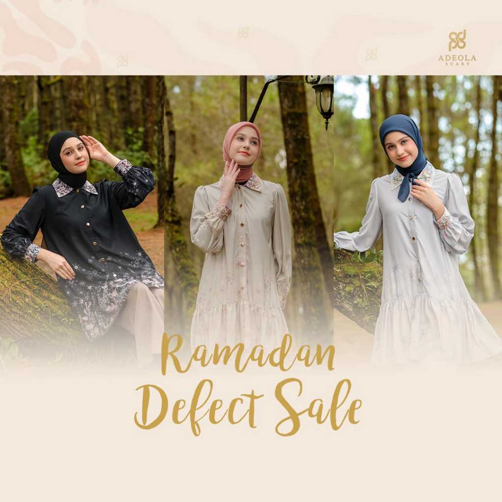 Adeola Scarf Defect Sale - Woodland Tunik Series - Tunik Wanita