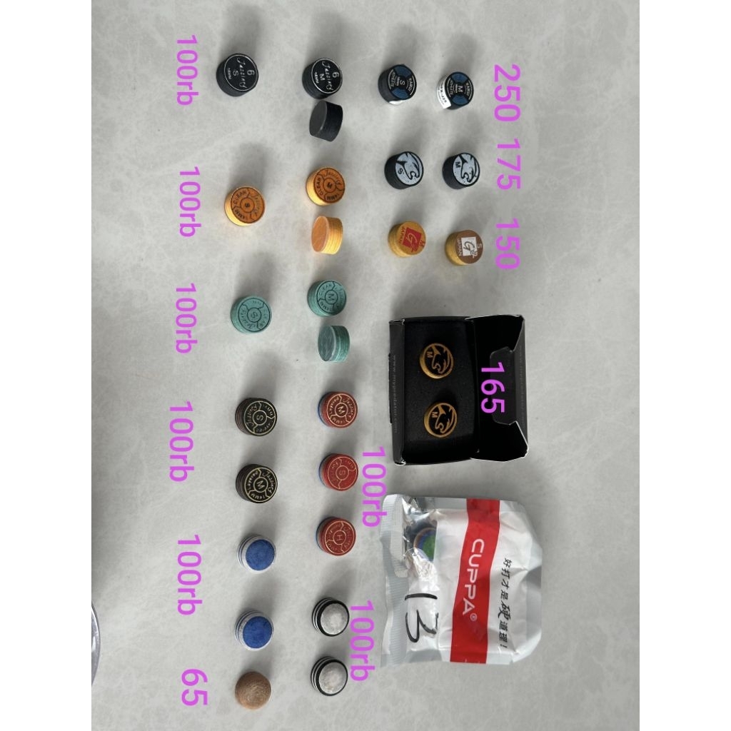 aneka mastertip master tip cuetip cue tip stik billiard biliard bilyard