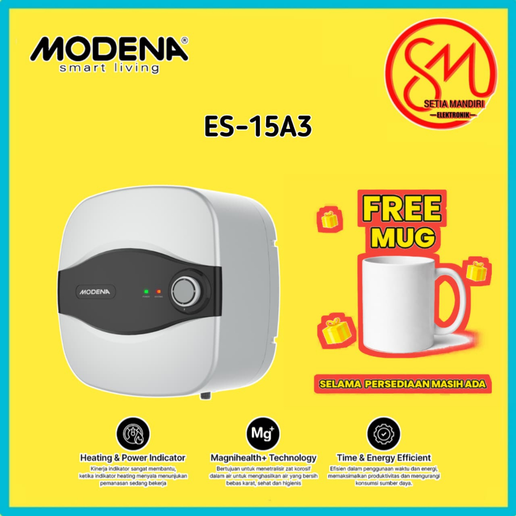 Domo ES 15A3 Pemanas Listrik - Putih