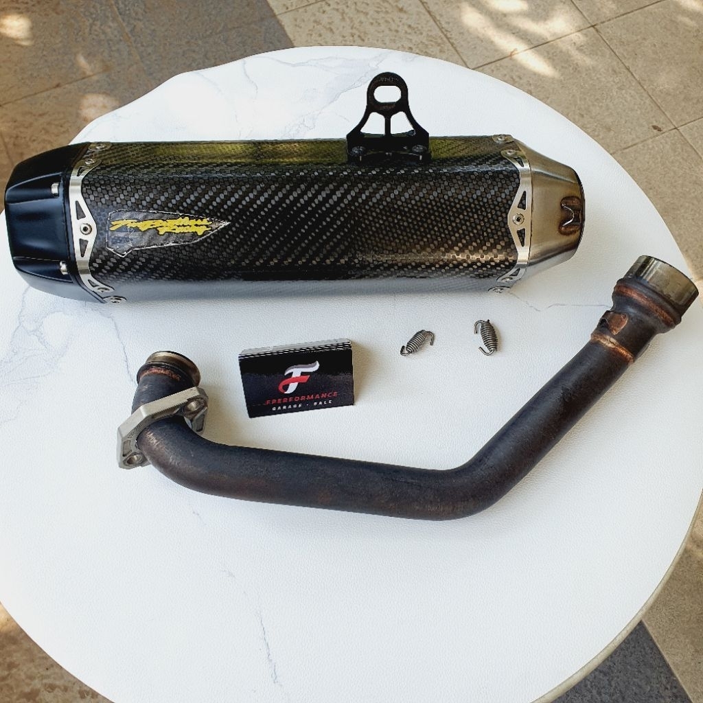 Knalpot Two Brothers Carbon Magnesium Original USA M2 Tarmac Silencer Full System Slip On  Ninja CBR