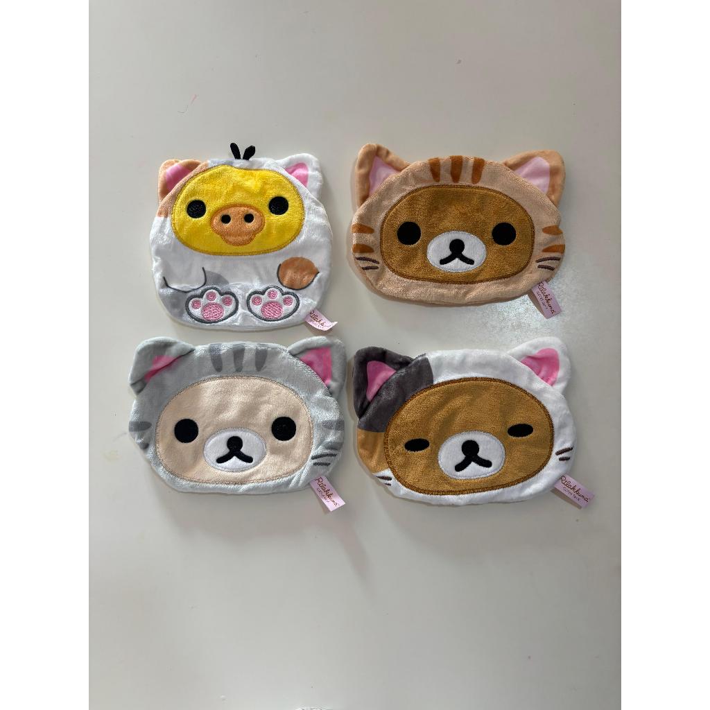 (READY) Rilakkuma Lazy Cat Fluffy Pouch - Assortment (korilakkuma/Rilakkuma/Koguma/Kiiroitori)