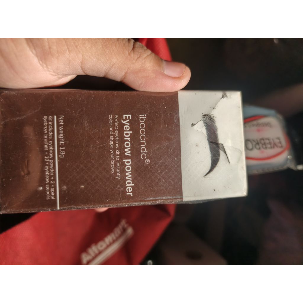 Eyebrow powder instan + pencetak alis