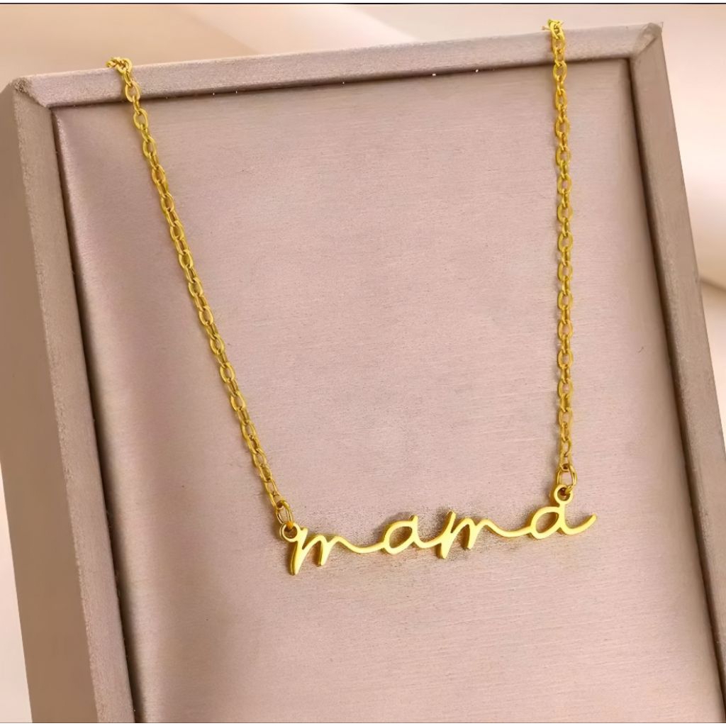 Kalung nama titanium kalung nama anak perempuan nama titanium cantik dan elegan