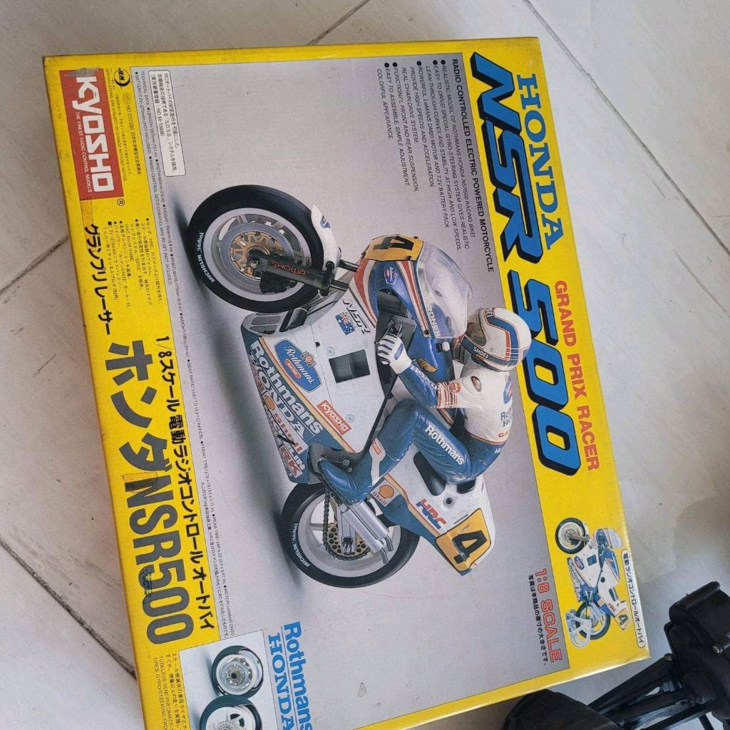 RC KYOSHO HONDA NSR 500 ROTHMANS VINTAGE ORIGINAL TAHUN 1988