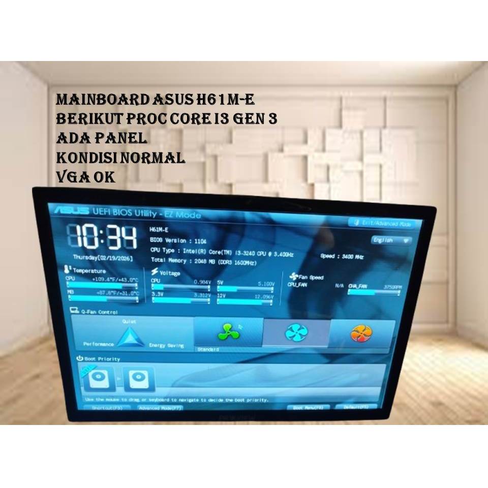 MAINBOARD PC ASUS H61M-E