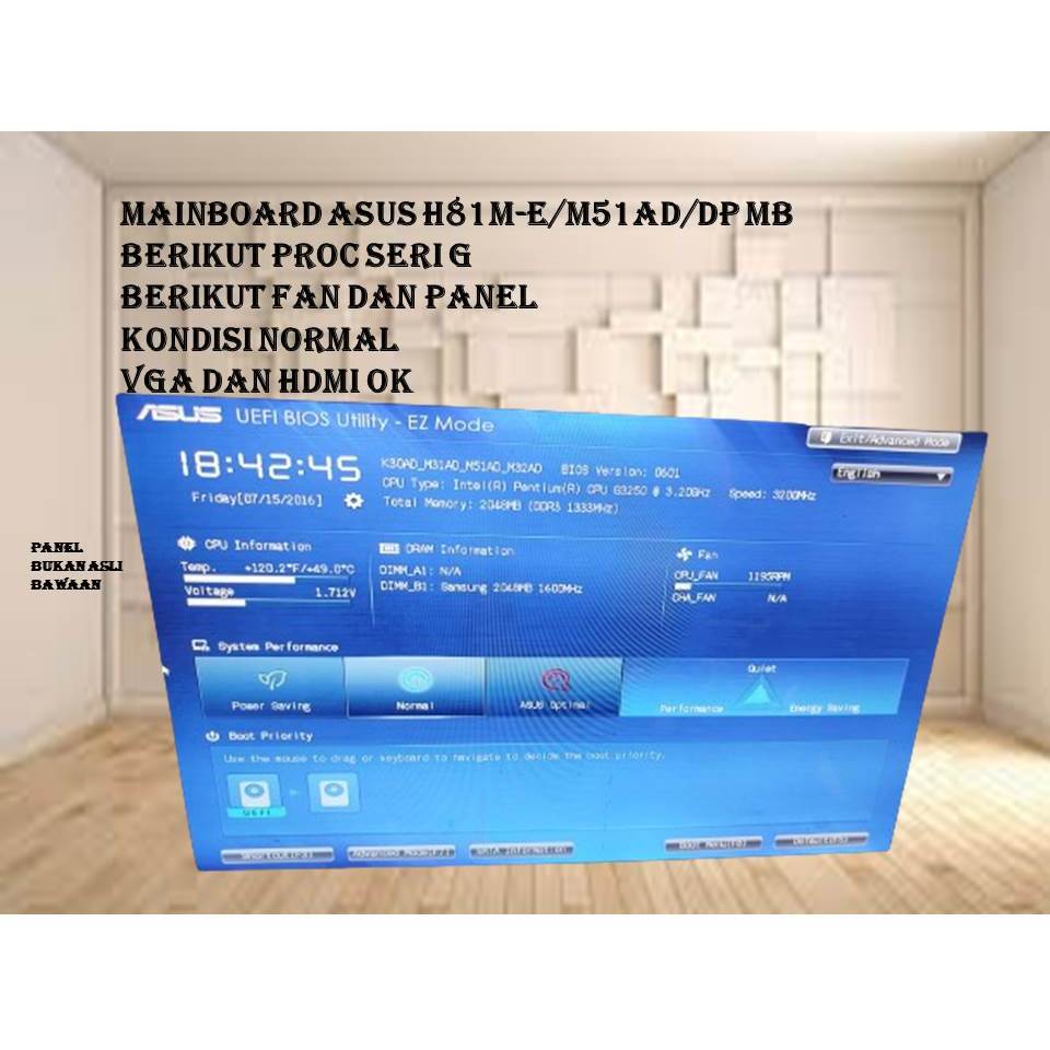 MAINBOARD ASUS H81M E