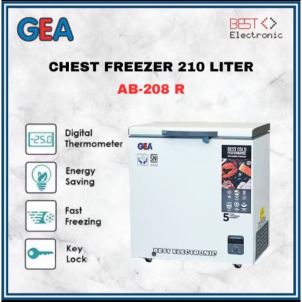 GEA CHEST FREEZER AB-208-R FREEZER BOX AB 208 R