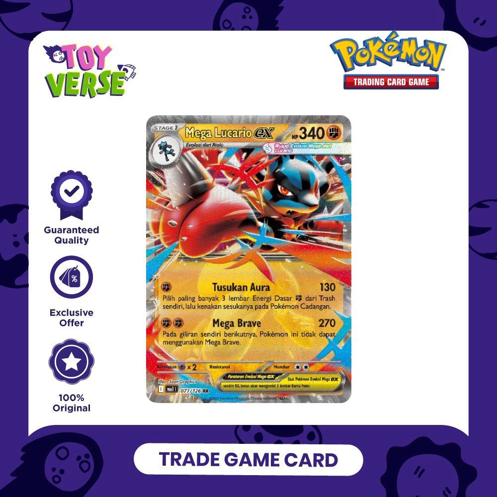 Gramedia Toyverse - Pokemon Game Kartu Koleksi Deck Mega Lucario