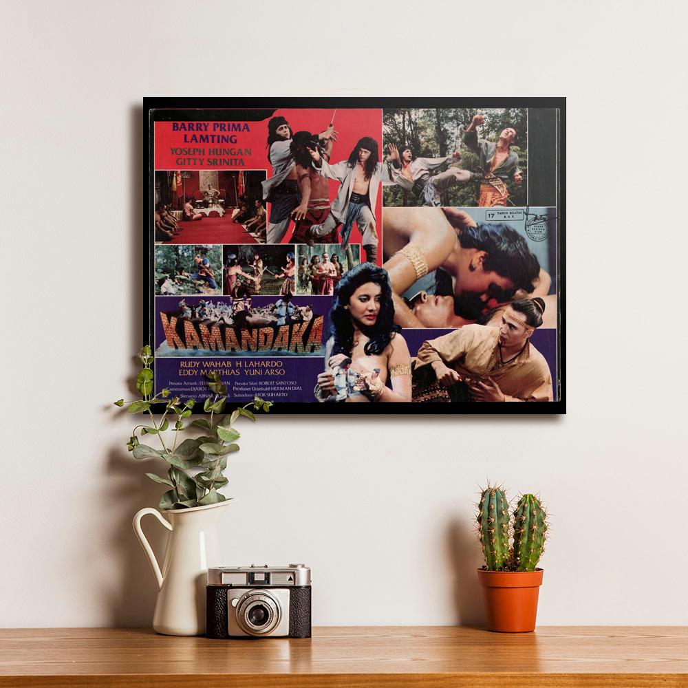Poster Film Jadul Kamandaka Barry Prima Dekorasi Retro Hiasan Dinding