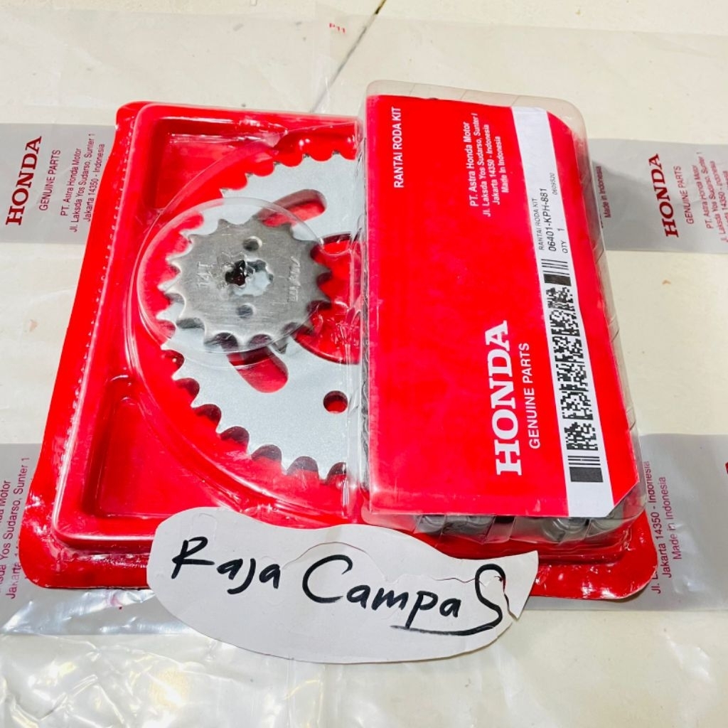Gir set komplit KPH Honda Supra x 125 karbu karisma,kirana