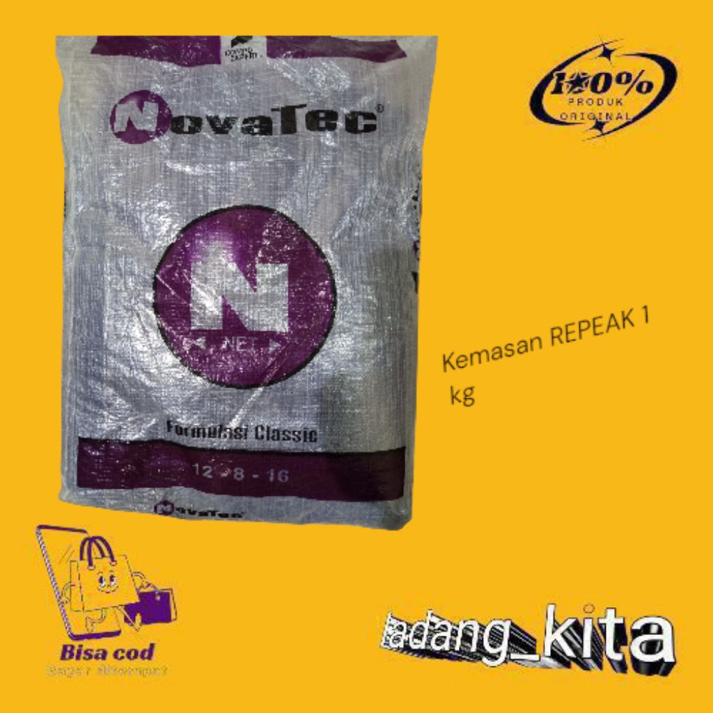 PUPUK NPK NOVATEC KEMASAN REPACK 1 Kg