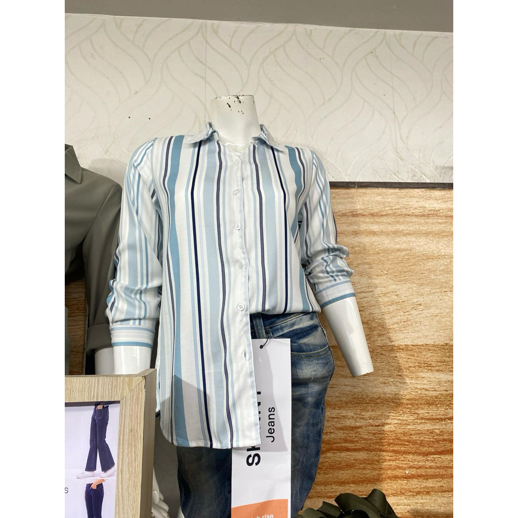 KEMEJA GARIS NEW ARRIVAL DUST BRAND MATAHARI ORIGINAL