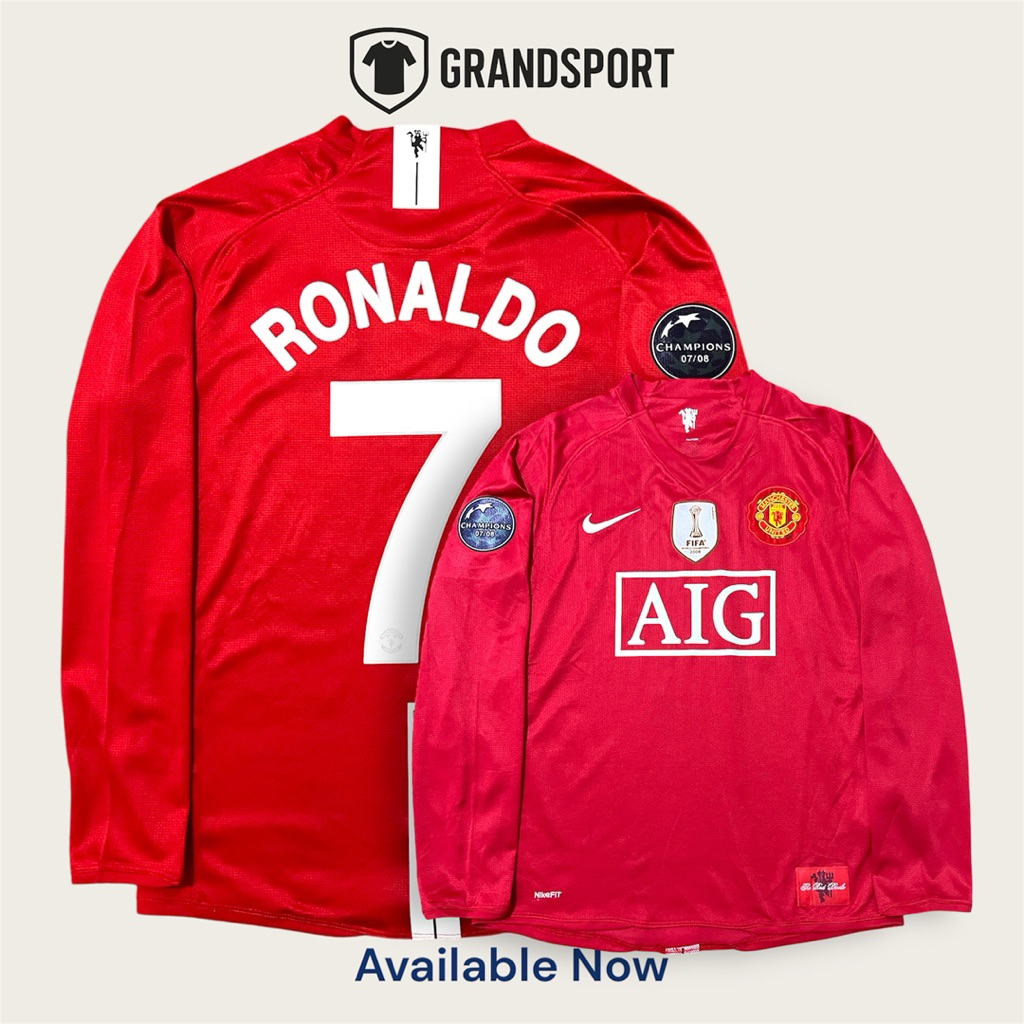 Original Jersey Manchester United 2008 Home Long Sleeve