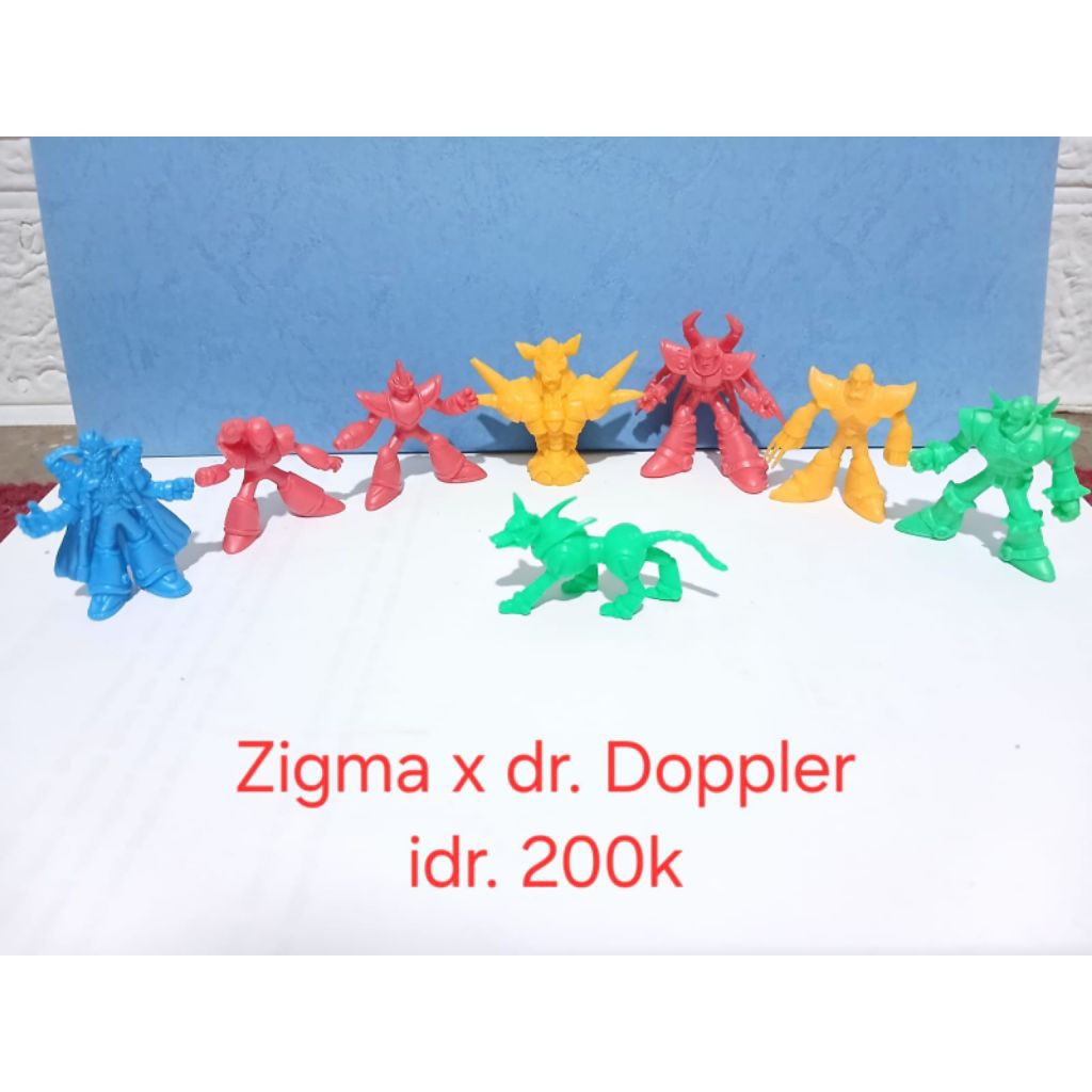 figure megaman karet jadul zigma edition
