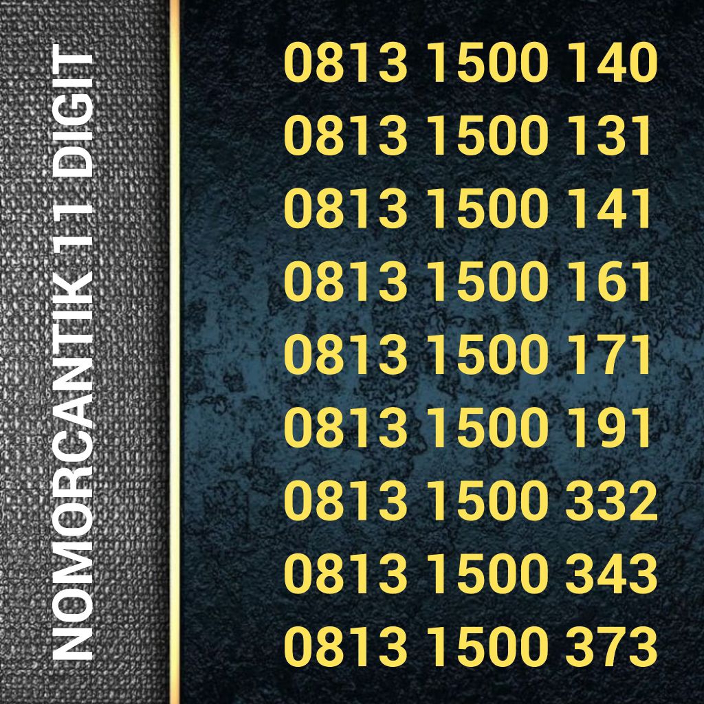 Kartu Perdana SIMPATI 11 Digit - Nomor Cantik - 0813 1500 1500