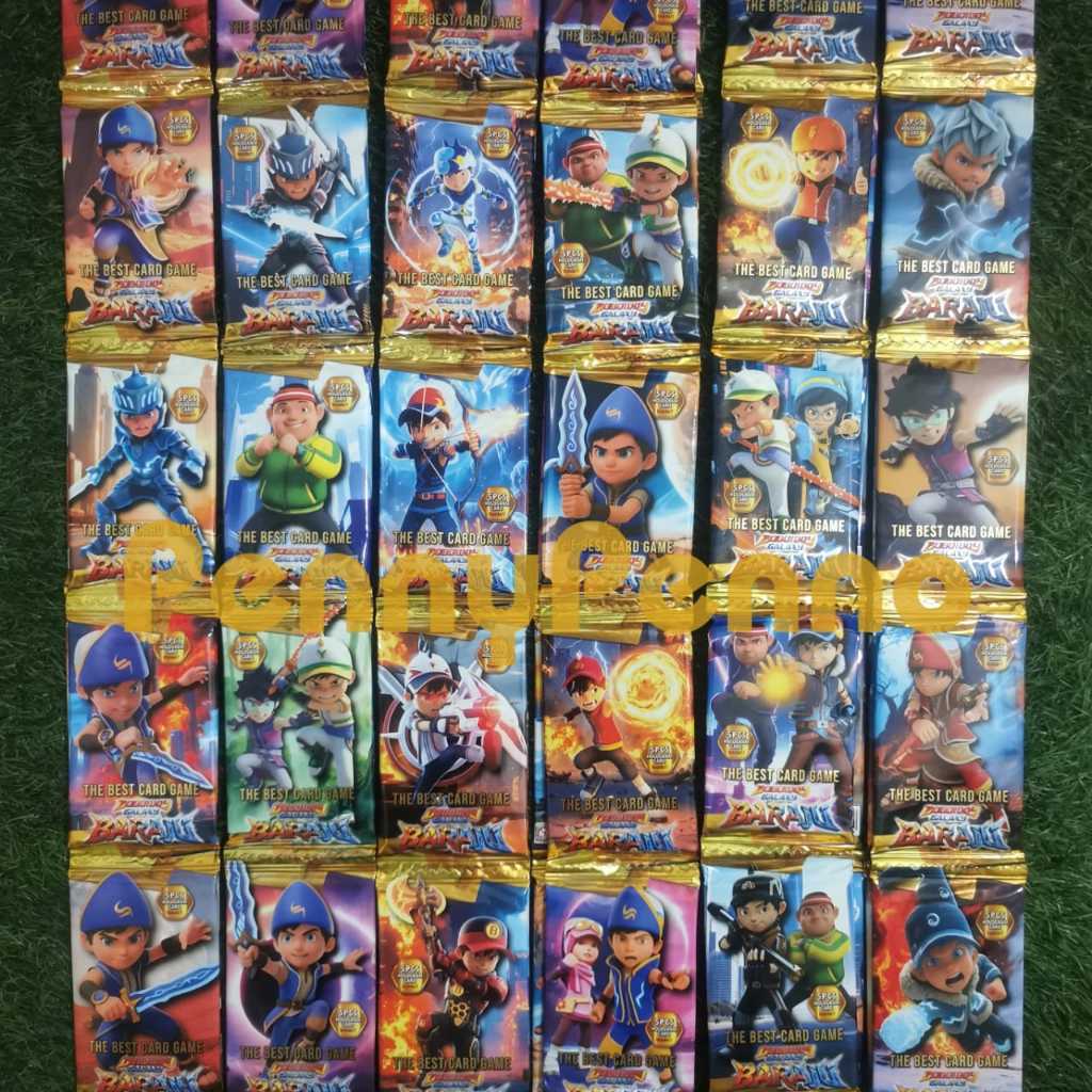 Kartu Trading Card Game DG Boboiboy Galaxy / Pokemon / Roblox (1 Pack isi 10 Kartu)