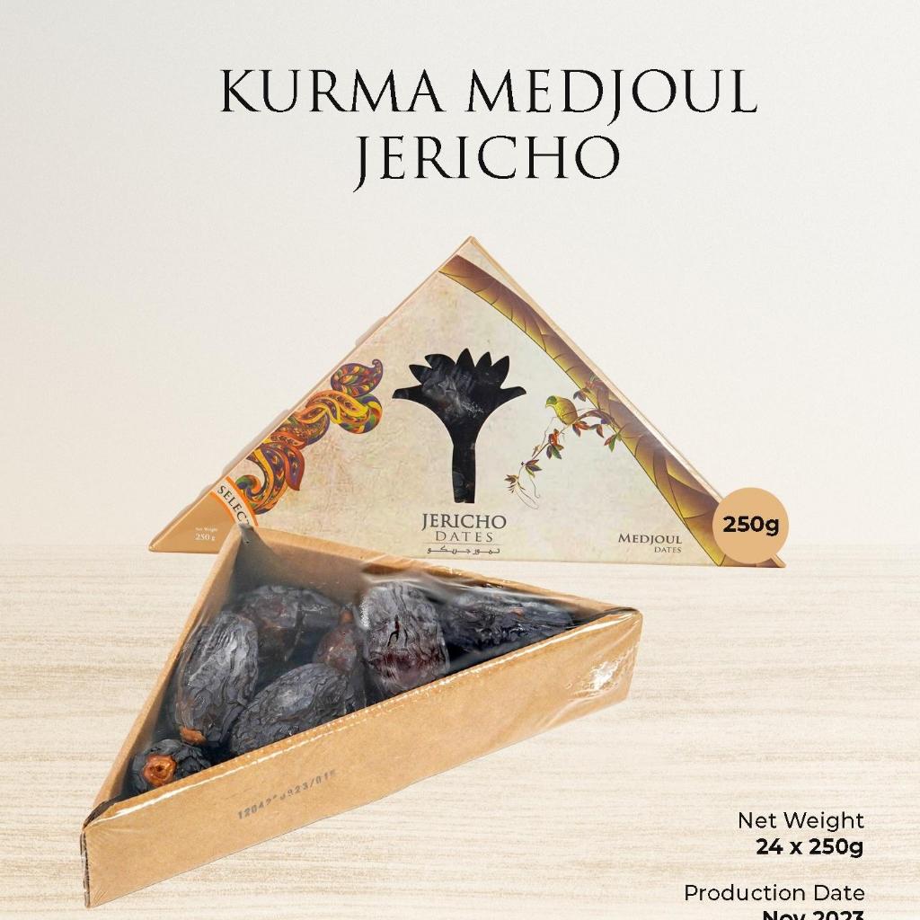 Kurma Medjoul Palestina Jericho Dates Medjol Medjool Jumbo 250gr Kurma Oval Daging Tebal Rasa Manis 