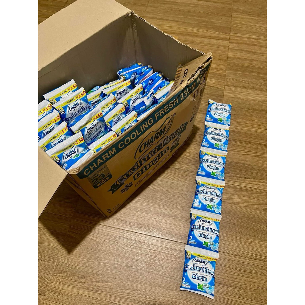 charm cooling fresh 23cm per renceng isi 12pcs
