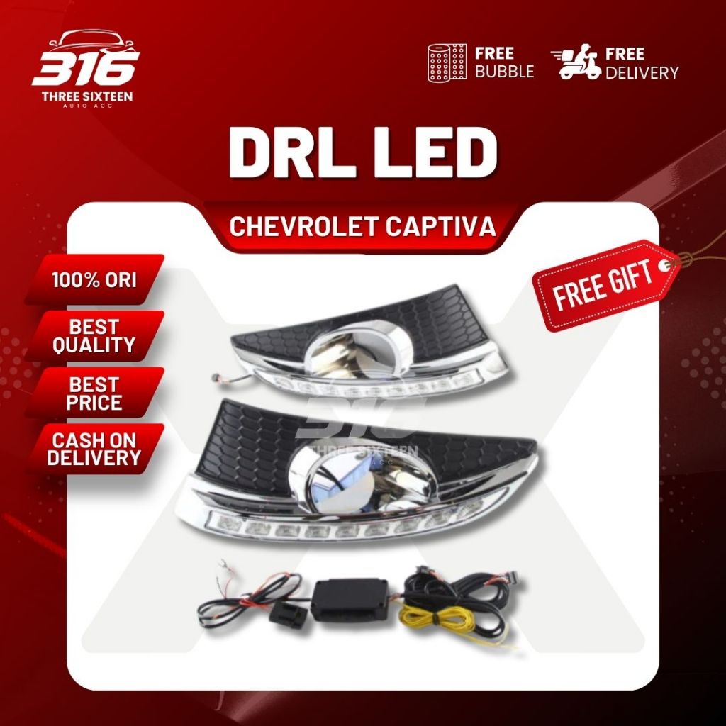 Lampu DRL LED CHEVROLET CAPTIVA 2011-2014 - DRL & SEN KEDIP