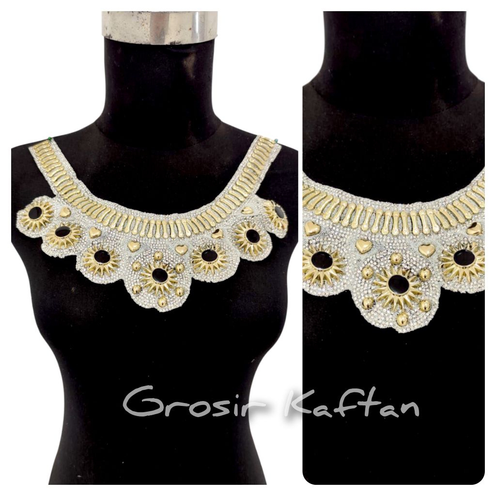 Renda bordir dada payet murah