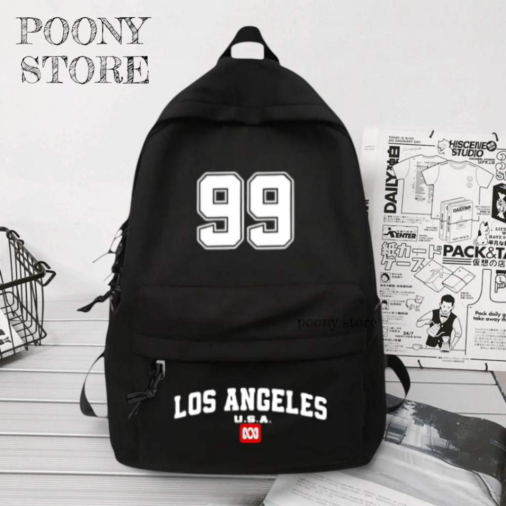 Tas Ransel Pria Motif 99 Ransel Distro Keren Cowok Cewek Tas Sekolah Backpack SD SMP SMA Kuliah