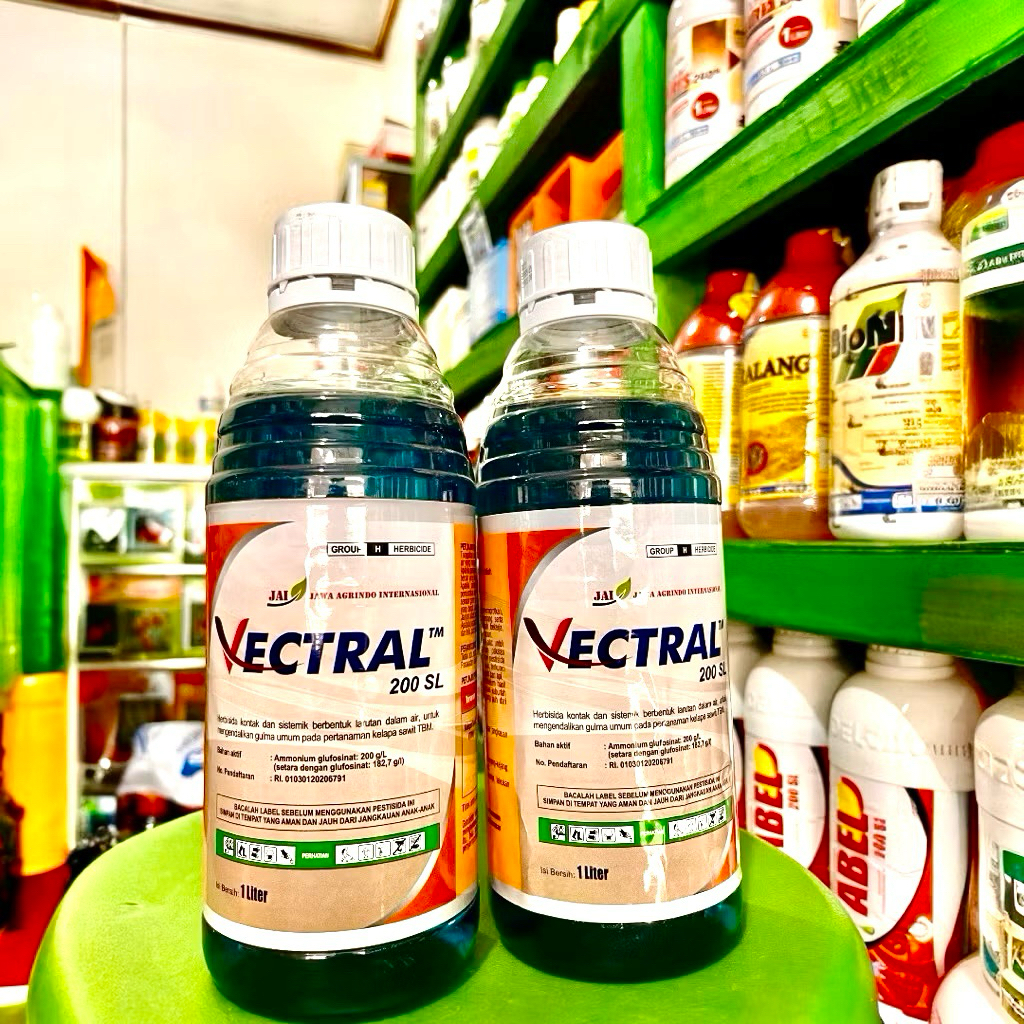 Herbisida Kontak SISTEMIK Vectral 200SL kemasan 1Liter. Herbisida Pembasmi Lulangan Dan Rumput Liar