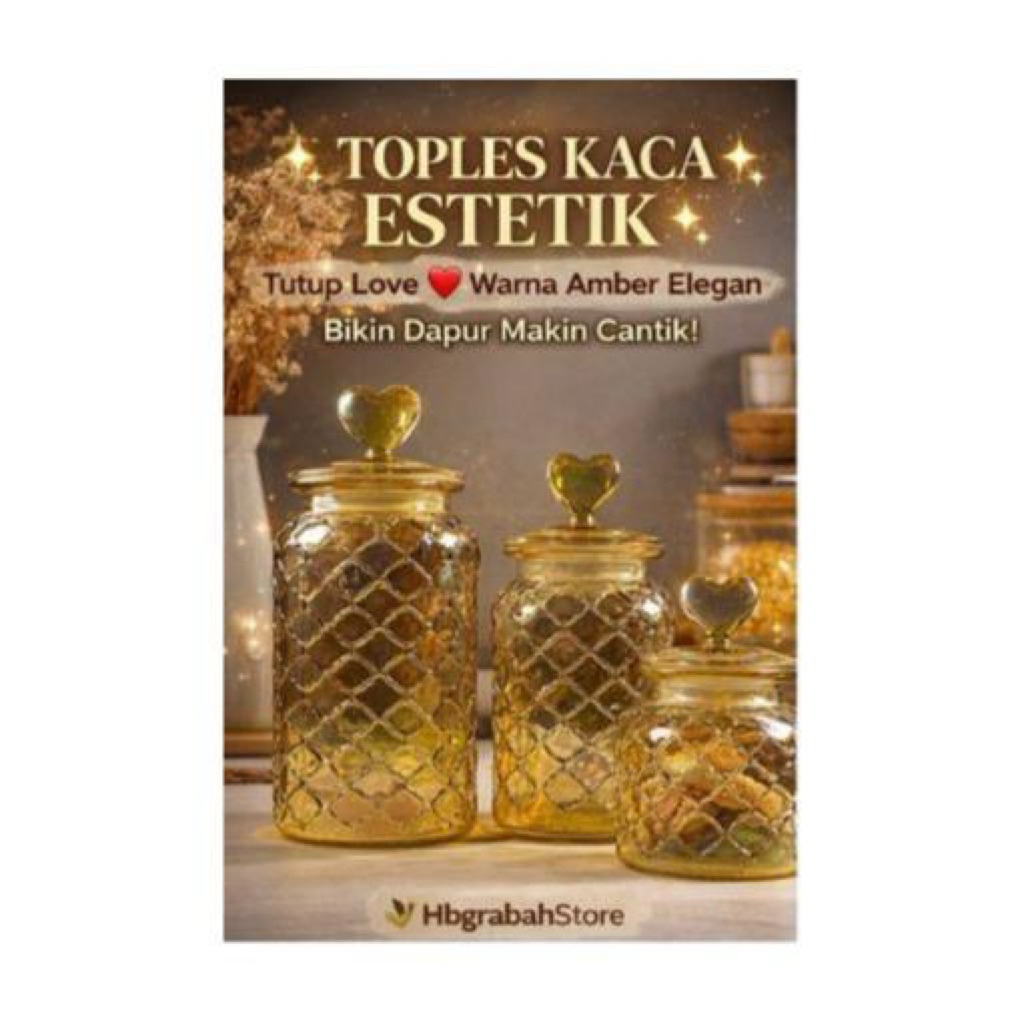 toples gelas kaca / toples kaca / toples gold / toples makanan / toples lebaran