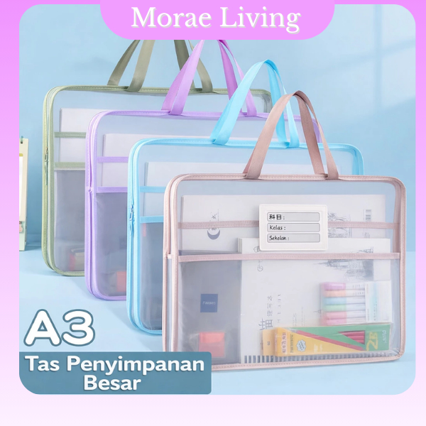 ST005 Tas Dokumen A4 Besar Map Dokumen File Folder Kapasitas Besar Tas Penyimpanan Serbaguna