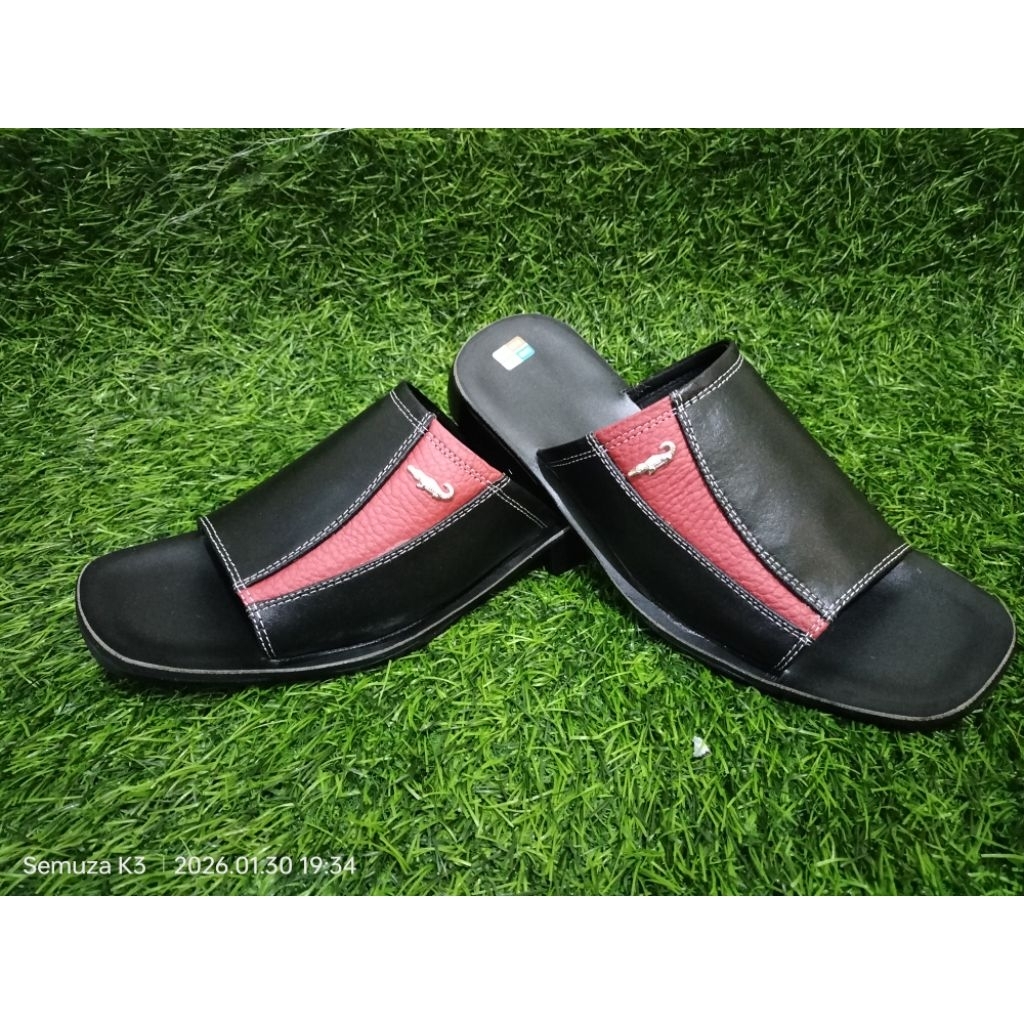 Sandal Kulit Stok Ready uk 38 Alas Kulit