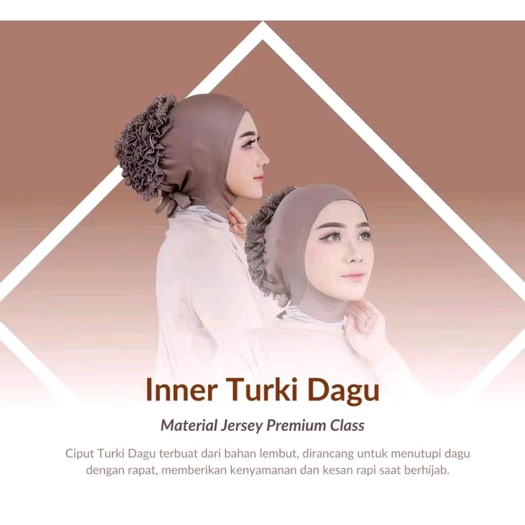 CIPUT turki DAGU/ Dalaman Turki Jilbab Kerudung ciput sanggul Ciput Cepol