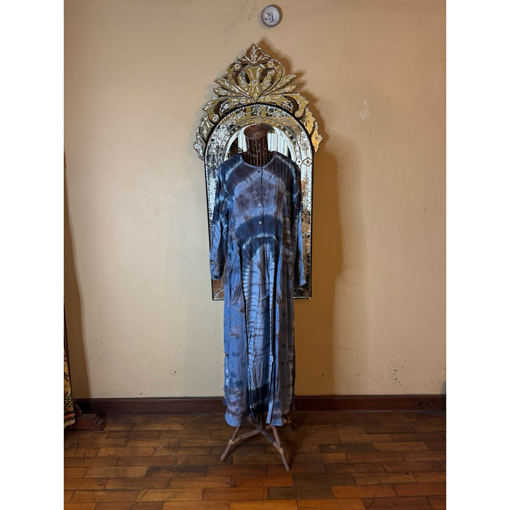 Okta home dress rayon busui batik cap dian pelangi official pekalongan