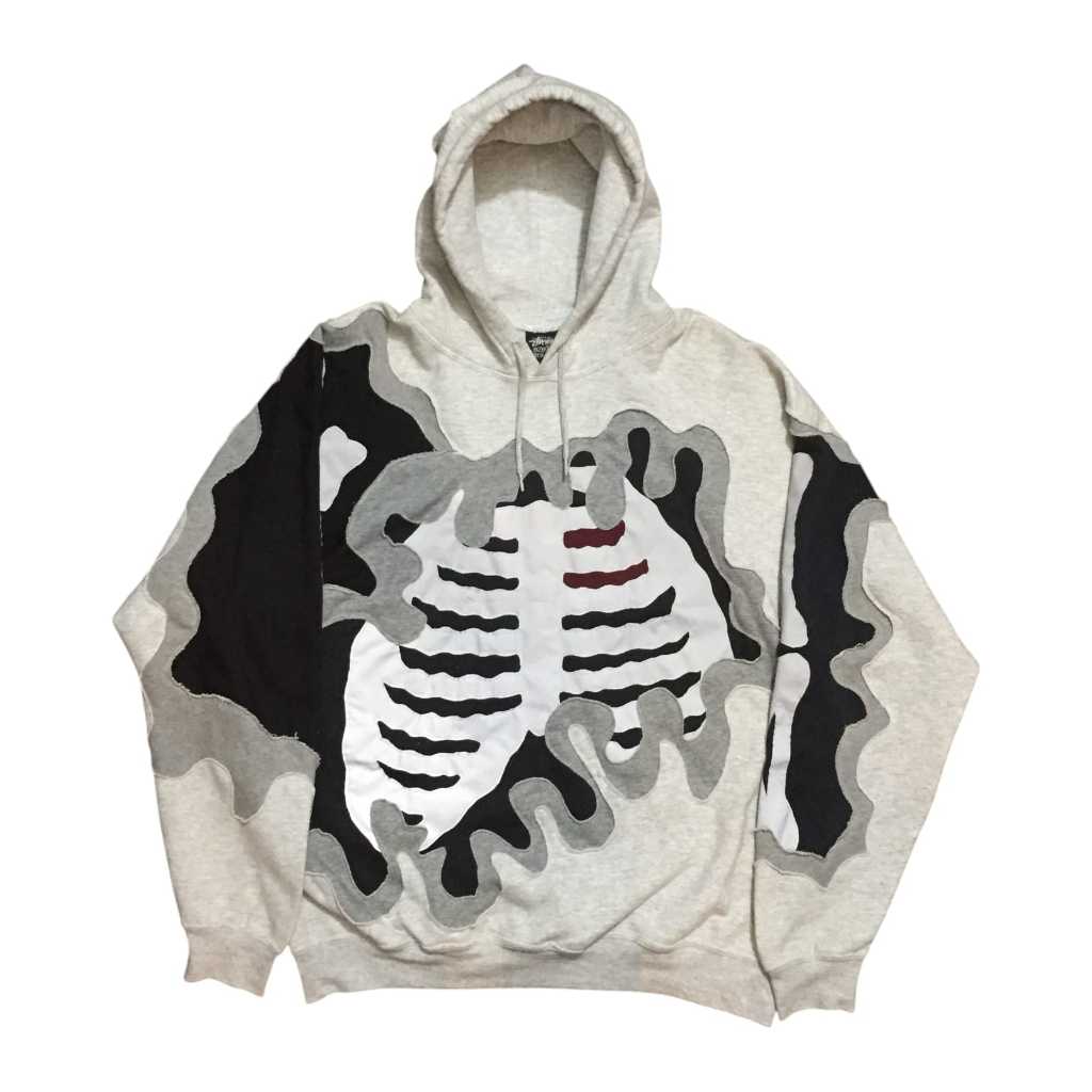 Stussy Hoodie Reworked Bones Reflective 1/1