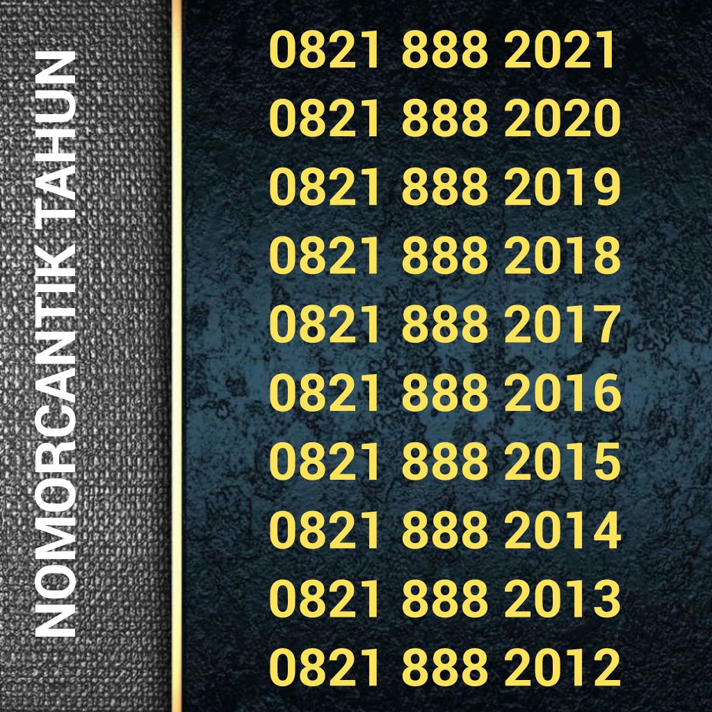 nomor cantik simpati 11 digit tahun lahir 0821 888 1980 1981 1982 1983 1984 1985 1986 1987 1988 1989