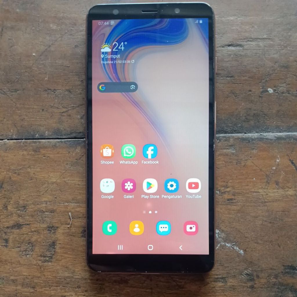 HP SAMSUNG GALAXI A7 2018 SECOND NORMAL (KET. BACA DISKRIPSI)