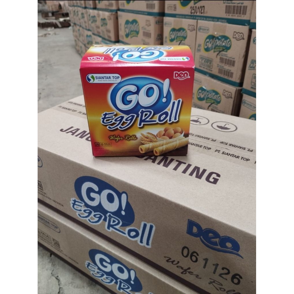 [GROSIR] Siantar Top Go Egg Roll isi 8box @24pcs
