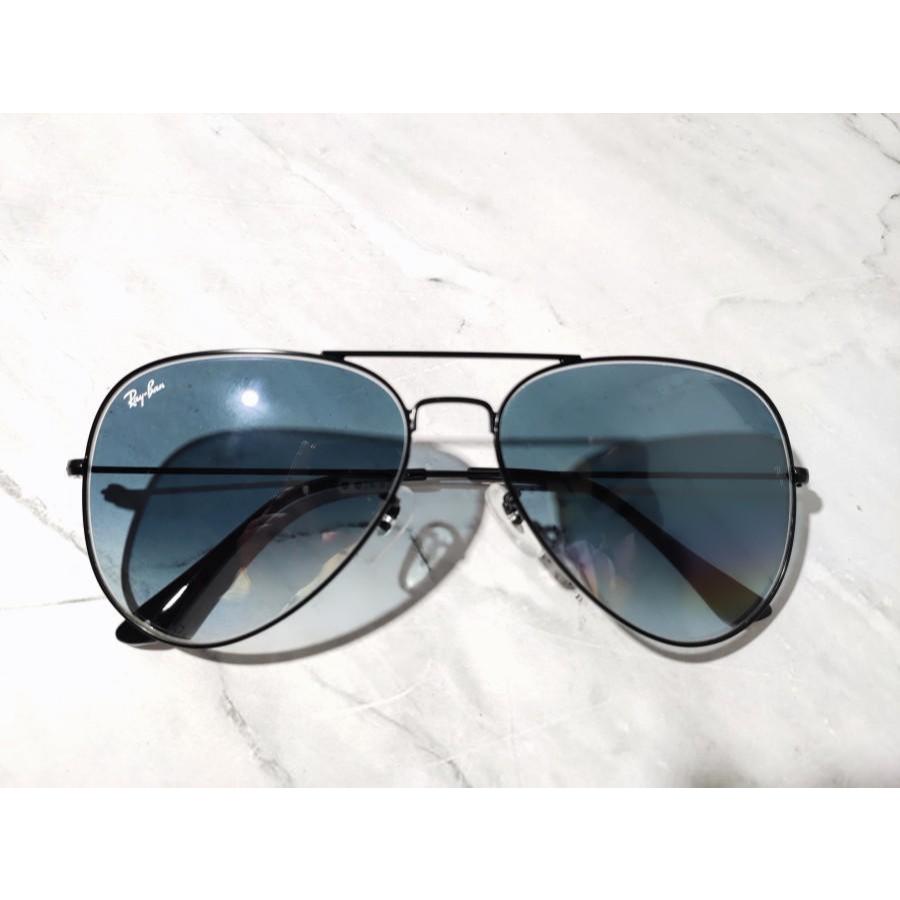 Kacamata Rayban Pria / Wanita Aviator RB3026 Black Blue Gradient Secen Original