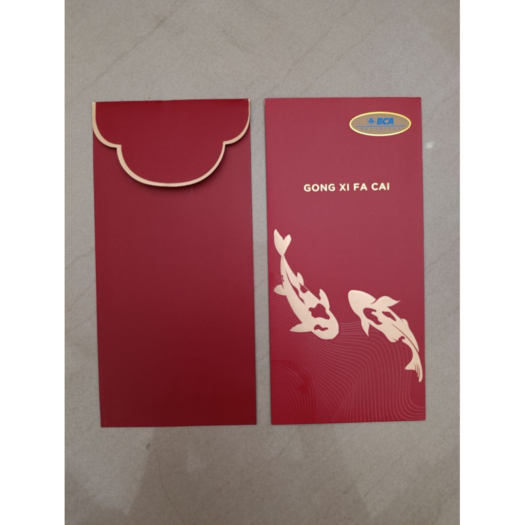 KERTAS ANGPAO BCA PRIORITAS IKAN - CHINESE NEW YEAR RED PACKET