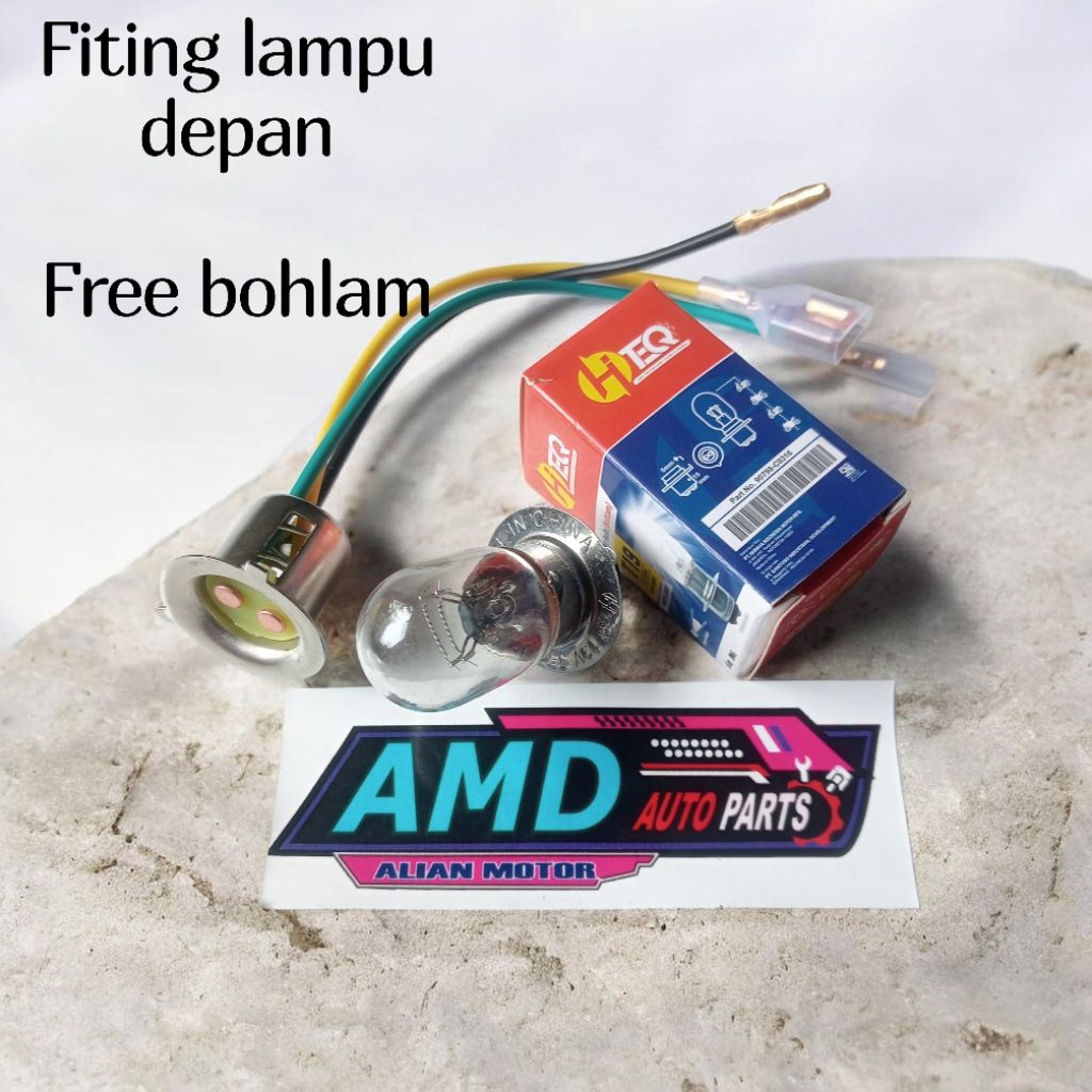 cop fiting lampu depan free bohlam JupiterZ Mio Vega f1zr