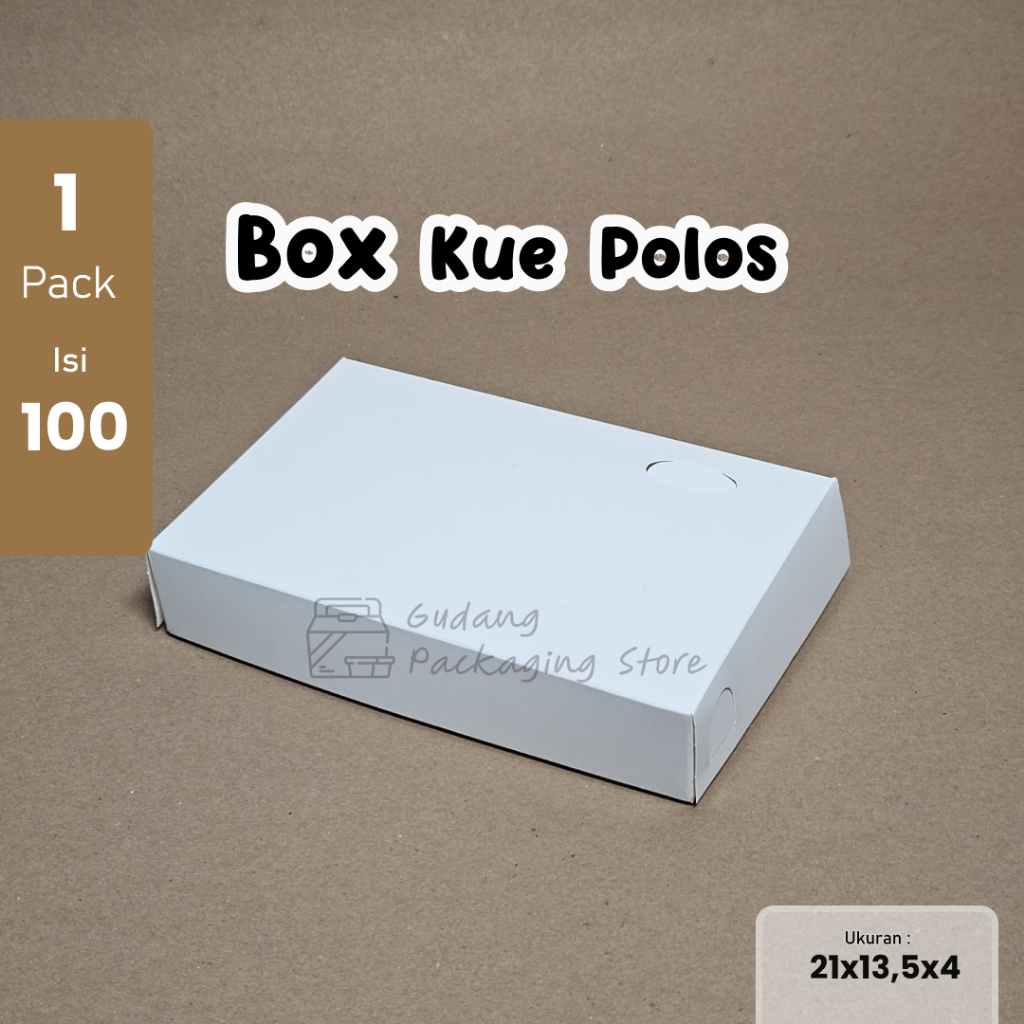 100 pcs /  Dus Martabak Polos / Dus Donat Polos / Ivory