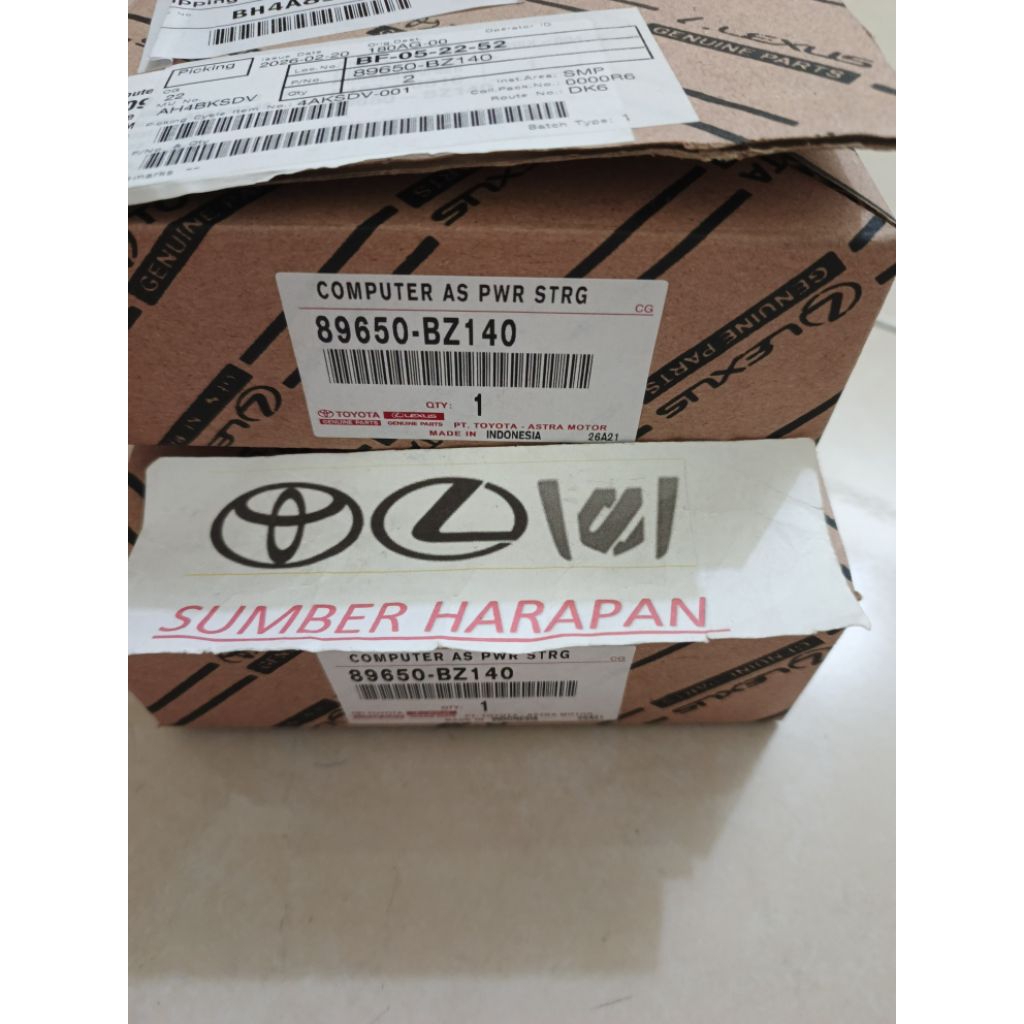 computer powersteering eps agya ayla rush terios original gress baru 89650-BZ140