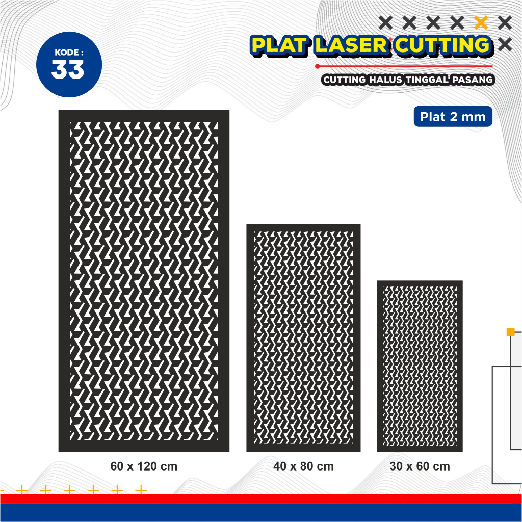 Laser Plat Pagar, Ornamen Pagar, Krawangan, Plat Cnc, Plat Cutting, Laser Cutting Custom 33