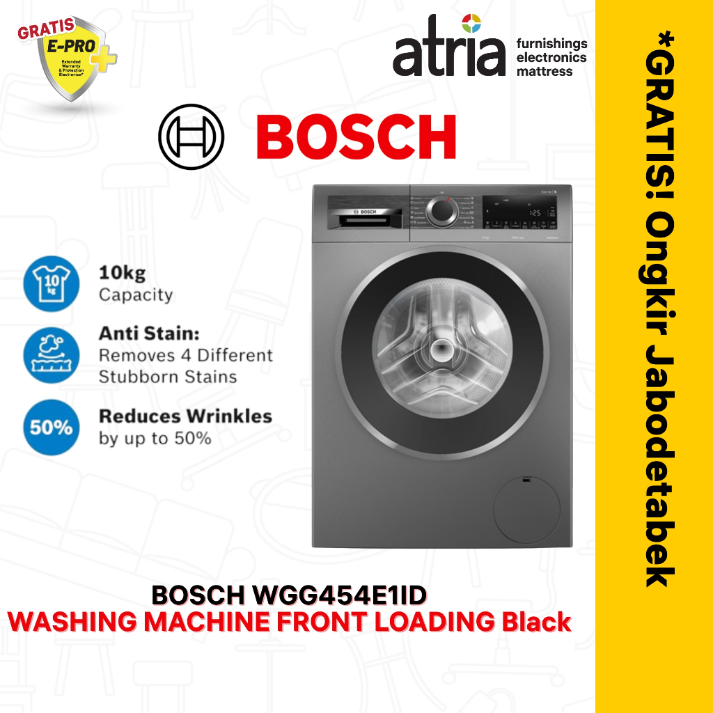 Bosch WGG454E1ID Mesin Cuci Bukaan Depan