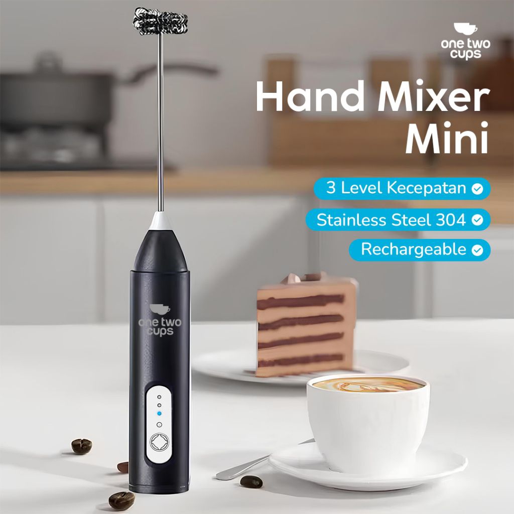 Pengocok Telur Susu Krim Minuman Hand Mixer Mini Frother USB Charger