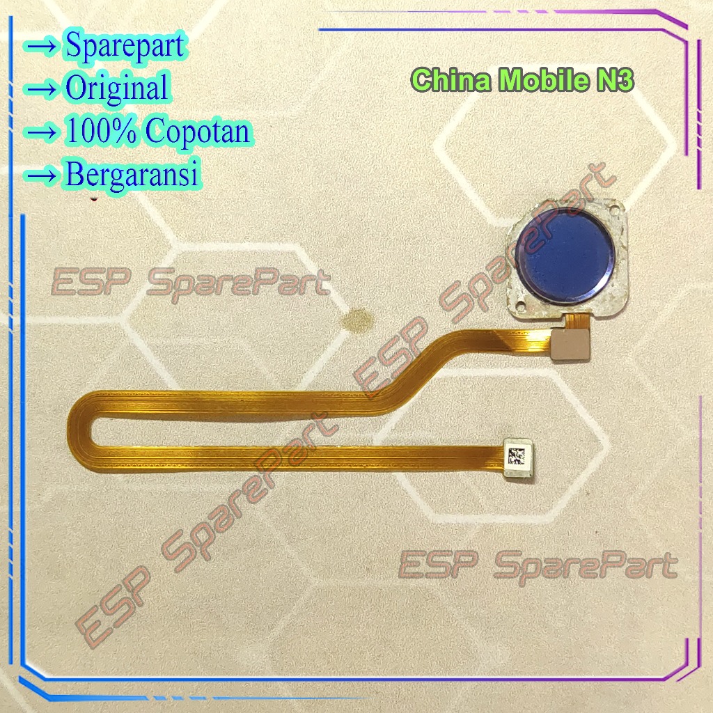Fingerprint China Mobile N3 Fleksibel Sensor Sidik Jari Copotan