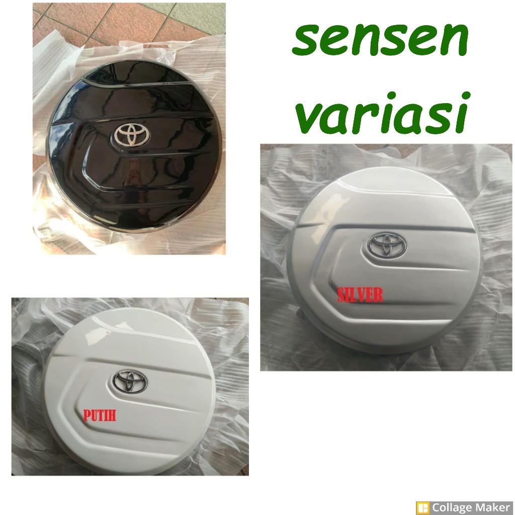 cover ban mobil rush Hitam/Putih/Silver